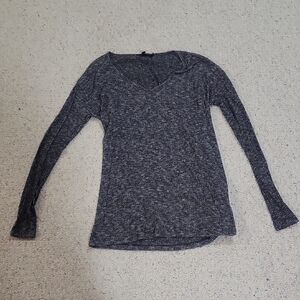 Rag And Bone Women's Gray Long Sleeve Top, Slit Back